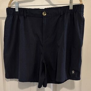 Classic Navy Flat Front Men's Shorts